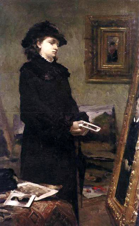 A Young Woman in the Studio#